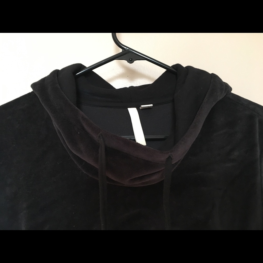 NWOT J. Jill Velvet/Terry Cowl Neck Hoodie